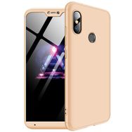 Microsonic Xiaomi Mi A2 Lite Double Dip 360 Protective Gold Kılıf