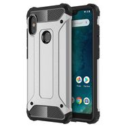 Microsonic Xiaomi Mi A2 Rugged Armor Gümüş Kılıf