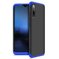 Microsonic Xiaomi Mi A3 Double Dip 360 Protective Siyah Mavi Kılıf