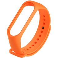Microsonic Xiaomi Mi Band 3 / Mi Band 4 için Silikon Turuncu Kordon