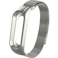 Microsonic Xiaomi Mi Band 3 Milanese Loop Gümüş Kordon
