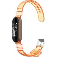 Microsonic Xiaomi Mi Band 5 Transparent Clear Band Turuncu Kordon