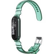 Microsonic Xiaomi Mi Band 5 Transparent Clear Band Yeşil Kordon