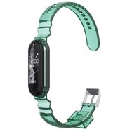 Microsonic Xiaomi Mi Band 6 Transparent Clear Band Yeşil Kordon