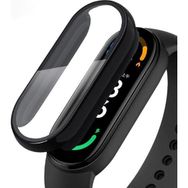 Microsonic Xiaomi Mi Band 7 Matte Premium Slim WatchBand Siyah Kılıf