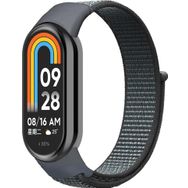 Microsonic Xiaomi Mi Band 8 Hasırlı Woven Sport Loop Gri Kordon
