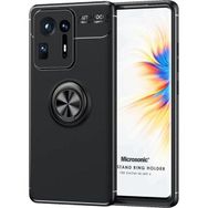 Microsonic Xiaomi Mi Mix 4 Kickstand Ring Holder Siyah Kılıf