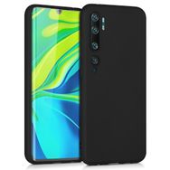 Microsonic Xiaomi Mi Note 10 Matte Silicone Siyah Kılıf