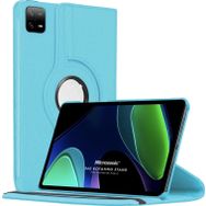 Microsonic Xiaomi Pad 6 360 Rotating Stand Deri Mavi Kılıf