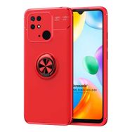 Microsonic Xiaomi Poco C40 Kickstand Ring Holder Kırmızı Kılıf