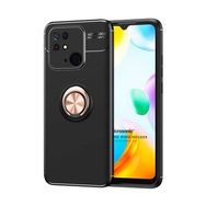 Microsonic Xiaomi Poco C40 Kickstand Ring Holder Rose Siyah Kılıf