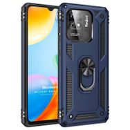 Microsonic Xiaomi Poco C40 Military Ring Holder Lacivert Kılıf