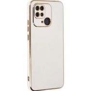 Microsonic Xiaomi Poco C40 Olive Plated Beyaz Kılıf
