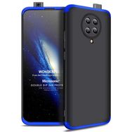 Microsonic Xiaomi Poco F2 Pro Double Dip 360 Protective Siyah Mavi Kılıf