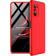 Microsonic Xiaomi Poco F3 Double Dip 360 Protective Kırmızı Kılıf