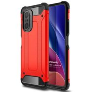 Microsonic Xiaomi Poco F3 Rugged Armor Kırmızı Kılıf