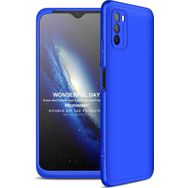 Microsonic Xiaomi Poco M3 Double Dip 360 Protective Mavi Kılıf
