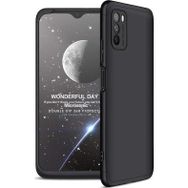 Microsonic Xiaomi Poco M3 Double Dip 360 Protective Siyah Kılıf