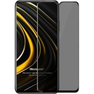 Microsonic Xiaomi Poco M3 Privacy 5D Gizlilik Filtreli Siyah Cam Ekran Koruyucu