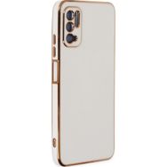 Microsonic Xiaomi Poco M3 Pro Olive Plated Beyaz Kılıf