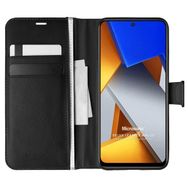 Microsonic Xiaomi Poco M4 Pro 4G Delux Leather Wallet Siyah Kılıf