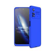 Microsonic Xiaomi Poco M4 Pro 4G Double Dip 360 Mavi Cep Telefonu Kılıfı