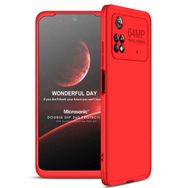 Microsonic Xiaomi Poco M4 Pro 4G Double Dip 360 Protective Kırmızı Kılıf