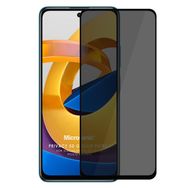 Microsonic Xiaomi Poco M4 Pro Privacy 5D Gizlilik Filtreli Siyah Cam Ekran Koruyucu