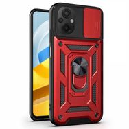 Microsonic Xiaomi Poco M5 Impact Resistant Kırmızı Kılıf