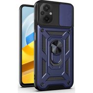 Microsonic Xiaomi Poco M5 Impact Resistant Lacivert Kılıf