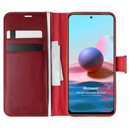 Microsonic Xiaomi Poco M5s Delux Leather Wallet Kırmızı Kılıf
