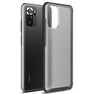 Microsonic Xiaomi Poco M5S Frosted Frame Siyah Kılıf