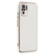 Microsonic Xiaomi Poco M5s Olive Plated Beyaz Kılıf