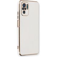 Microsonic Xiaomi Poco M5s Olive Plated Beyaz Kılıf