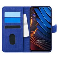 Microsonic Xiaomi Poco X3 GT Fabric Book Wallet Lacivert Kılıf