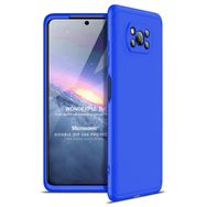 Microsonic Xiaomi Poco X3 NFC Double Dip 360 Protective Mavi Cep Telefonu Kılıfı