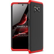 Microsonic Xiaomi Poco X3 NFC Double Dip 360 Protective Siyah Kırmızı Kılıf