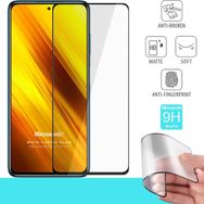 Microsonic Xiaomi Poco X3 NFC Seramik Matte Flexible Siyah Ekran Koruyucu