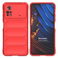 Microsonic Xiaomi Poco X4 Pro 5G Oslo Prime Kırmızı Cep Telefonu Kılıfı