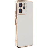 Microsonic Xiaomi Poco X5 Pro Olive Plated Beyaz Kılıf