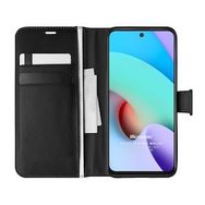 Microsonic Xiaomi Redmi 10 2022 Delux Leather Wallet Siyah Kılıf