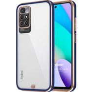 Microsonic Xiaomi Redmi 10 2022 Laser Plated Soft Lacivert Kılıf