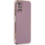 Microsonic Xiaomi Redmi 10 2022 Olive Plated Lila Kılıf