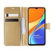 Microsonic Xiaomi Redmi 10A Delux Leather Wallet Gold Cep Telefonu Kılıfı