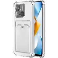 Microsonic Xiaomi Redmi 10C Card Slot Shock Şeffaf Cep Telefonu Kılıfı