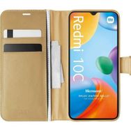 Microsonic Xiaomi Redmi 10C Delux Leather Wallet Gold Kılıf