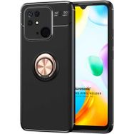 Microsonic Xiaomi Redmi 10C Kickstand Rose Siyah Kılıf