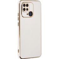 Microsonic Xiaomi Redmi 10C Olive Plated Beyaz Kılıf