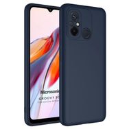 Microsonic Xiaomi Redmi 12C Groovy Soft Lacivert Kılıf