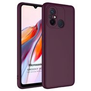 Microsonic Xiaomi Redmi 12C Groovy Soft Mor Kılıf
